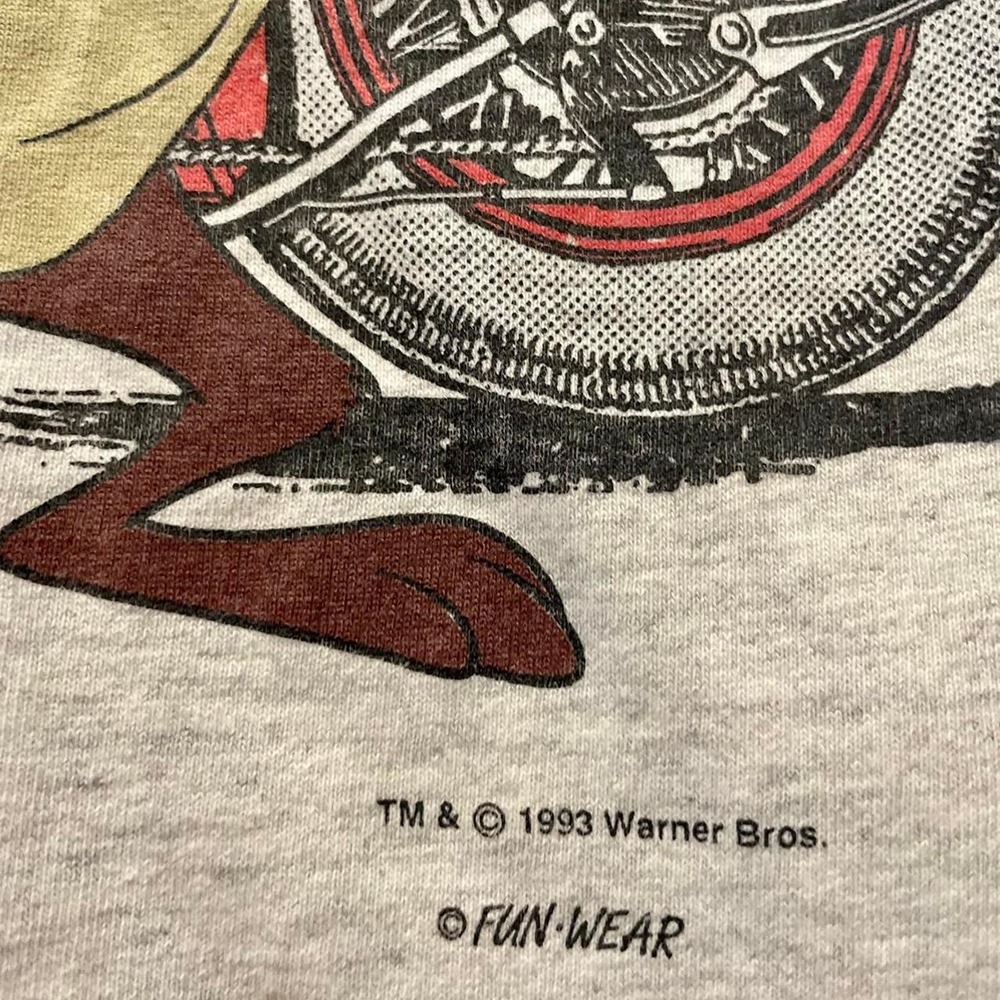 Vintage 90s Beast with the Best Harley Davidson Taz 1993 Single Stitch Adult XL - Picture 4 of 4